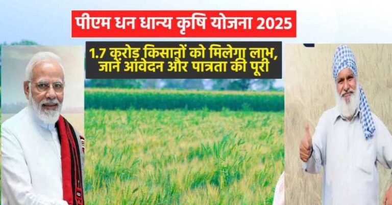 PM Dhan-Dhaanya Krishi Yojana 2025 eligibility criteria