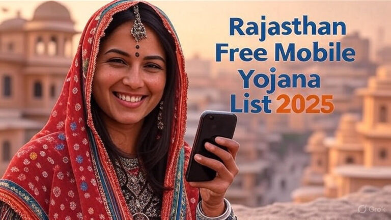 Rajasthan Free Mobile Yojana List 2025